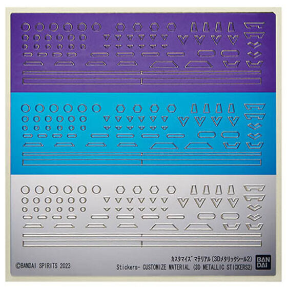 30MM Customize Material (3D METALLIC STICKERS 2) – Hobby Art Web Shop