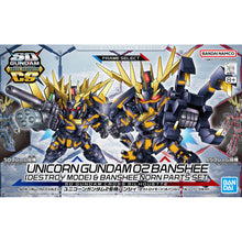 Load image into Gallery viewer, SD Gundam Cross Silhouette UNICORN GUNDAM 02 BANSHEE (DESTROY MODE) &amp; BANSHEE NORN PARTS SET
