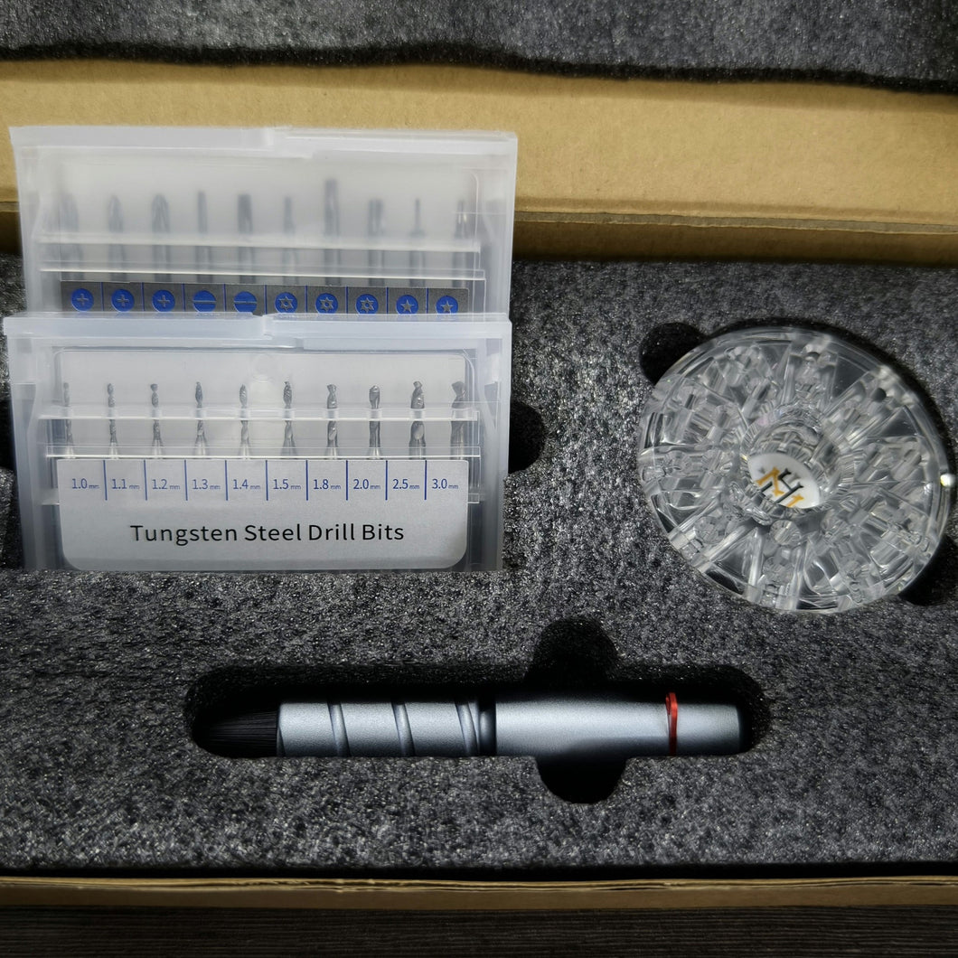 HM Pin Vice Set (Drill Bit and Screw Driver Set)