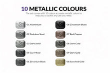 Load image into Gallery viewer, Gaahleri Markers – Metallic Series (Set of 10)
