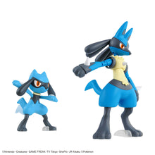 Load image into Gallery viewer, Pokémon PLAMO COLLECTION 44 SELECT SERIES RIOLU &amp; LUCARIO
