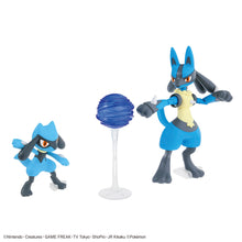 Load image into Gallery viewer, Pokémon PLAMO COLLECTION 44 SELECT SERIES RIOLU &amp; LUCARIO
