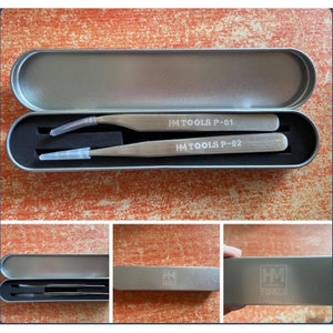 Stainless Steel Precision Tweezer set of 2